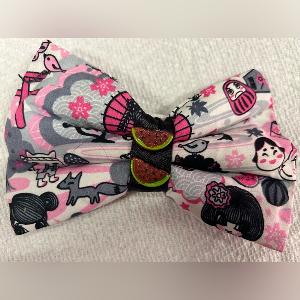 Watermelon Chinese kawaii diy homemade hair bow padded cosplay